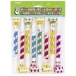 Long metallic squawker blowouts 8pcs