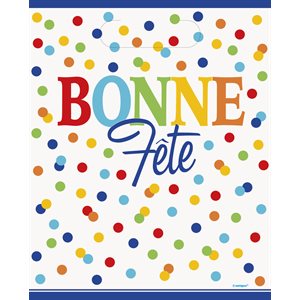 8 sacs surprise pois arc-en-ciel bonne fête