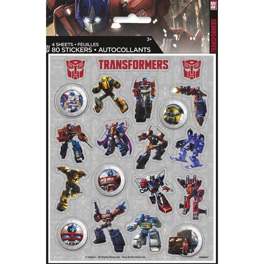 transformers stickers for toys