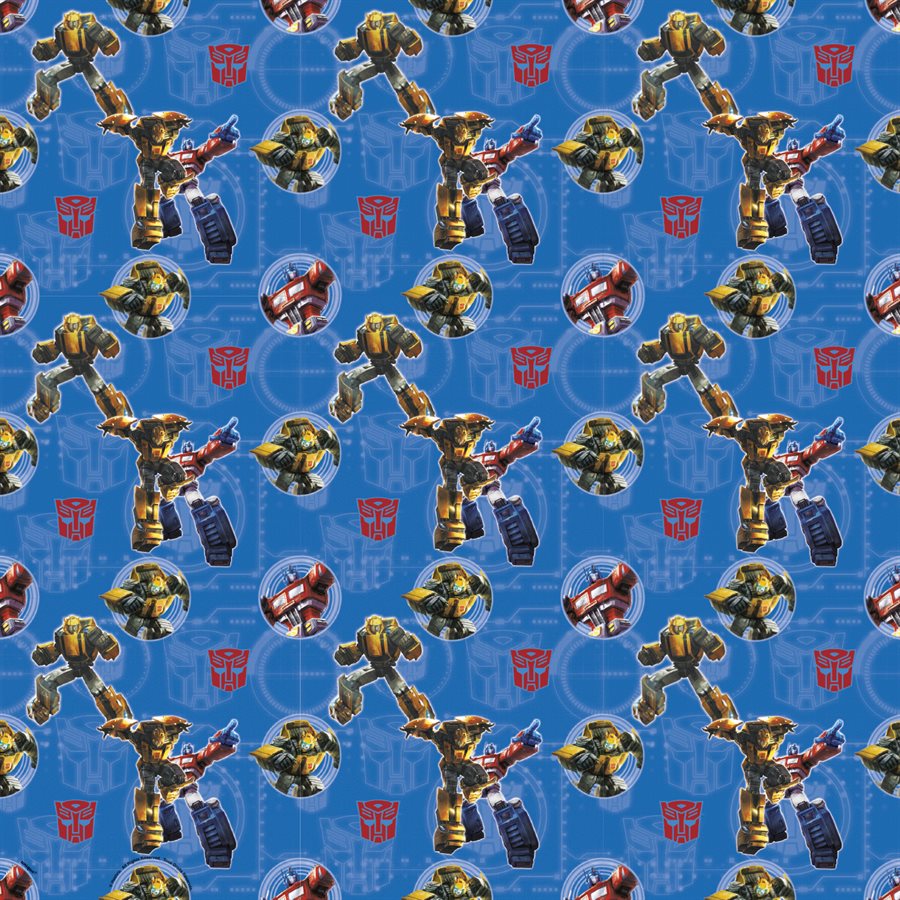 Transformers gift wrap 30inx5ft