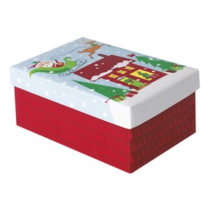 Cartoon santa small gift box