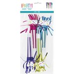 Geometric foil fringe squawker blowouts 4pcs