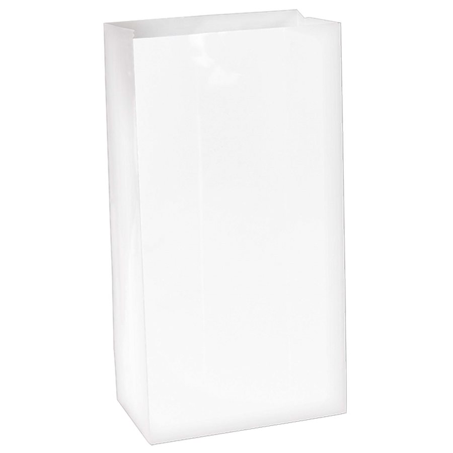 Sacs Cadeaux En Papier Blanc Modeeni - Format Moyen 8x10 Pouces, Lot De 50/100/144, Pour Mariage, Fêtes