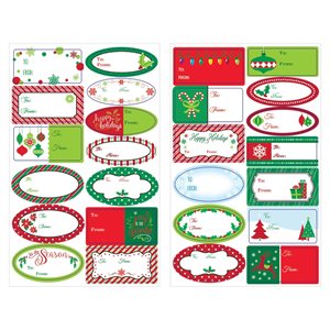 Christmas gift sticker tags 156pcs