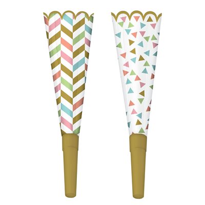 8 cornes 9po pastel & doré