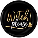 4 assiettes en plastique rigide 7.5po "Witch Please"