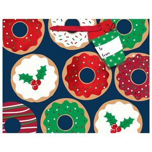 Foil donuts medium horizontal gift bag