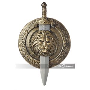 Bouclier 12po & épée de combat de gladiateur