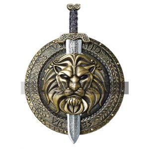 Bouclier 18po & épée de combat de gladiateur