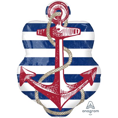 Anchors Aweigh supershape foil balloon