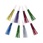 Assorted foil fringed squawkers 8pcs