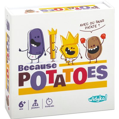 Jeu de société français Because Potatoes Widyka!