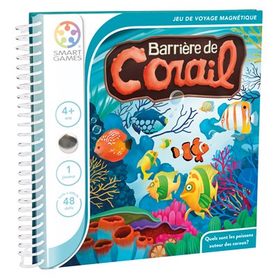 Smart Games barrier Reef bilingual magnetic travel game