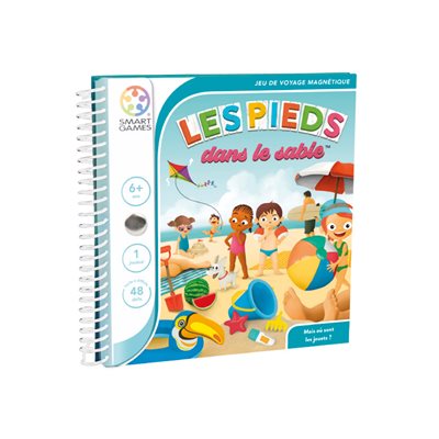 Smart Games feet in the sand french magnetic travel game Smart Games feet in the sand french magnetic travel game