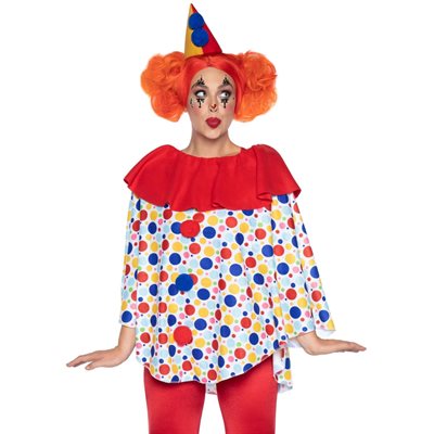 Adult clown poncho costume STD