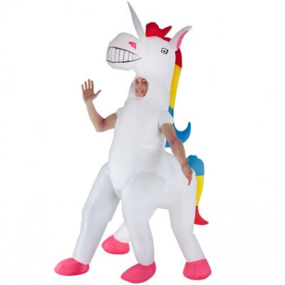 Costume gonflable licorne blanche géante adulte STD Costume gonflable licorne blanche géante adulte STD